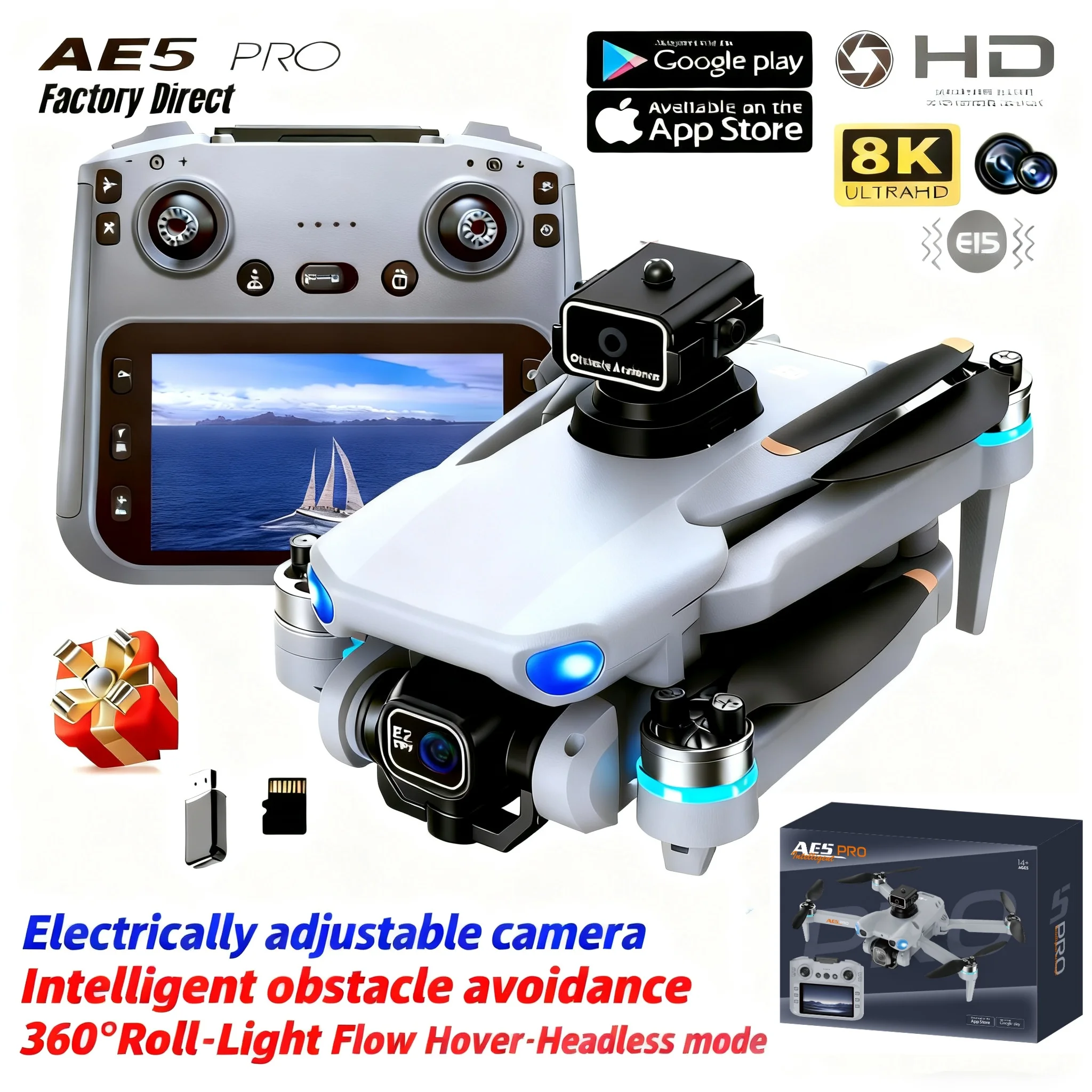 Drone Video Production - Drone AE5 Pro 8K HD avec