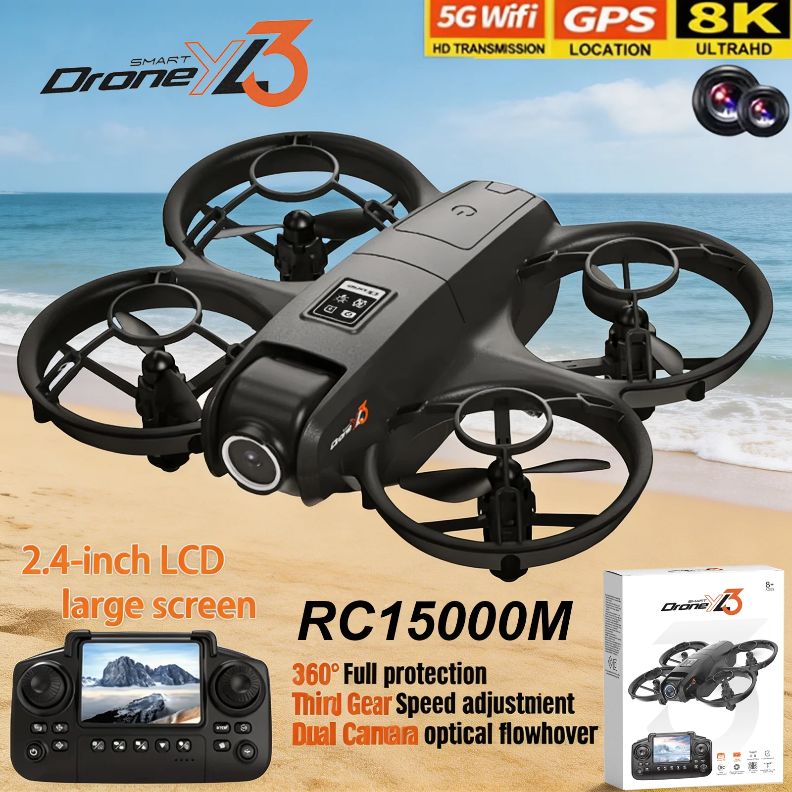 Drone Mapping - Nouveau Drone RC YL3 8K 1080P