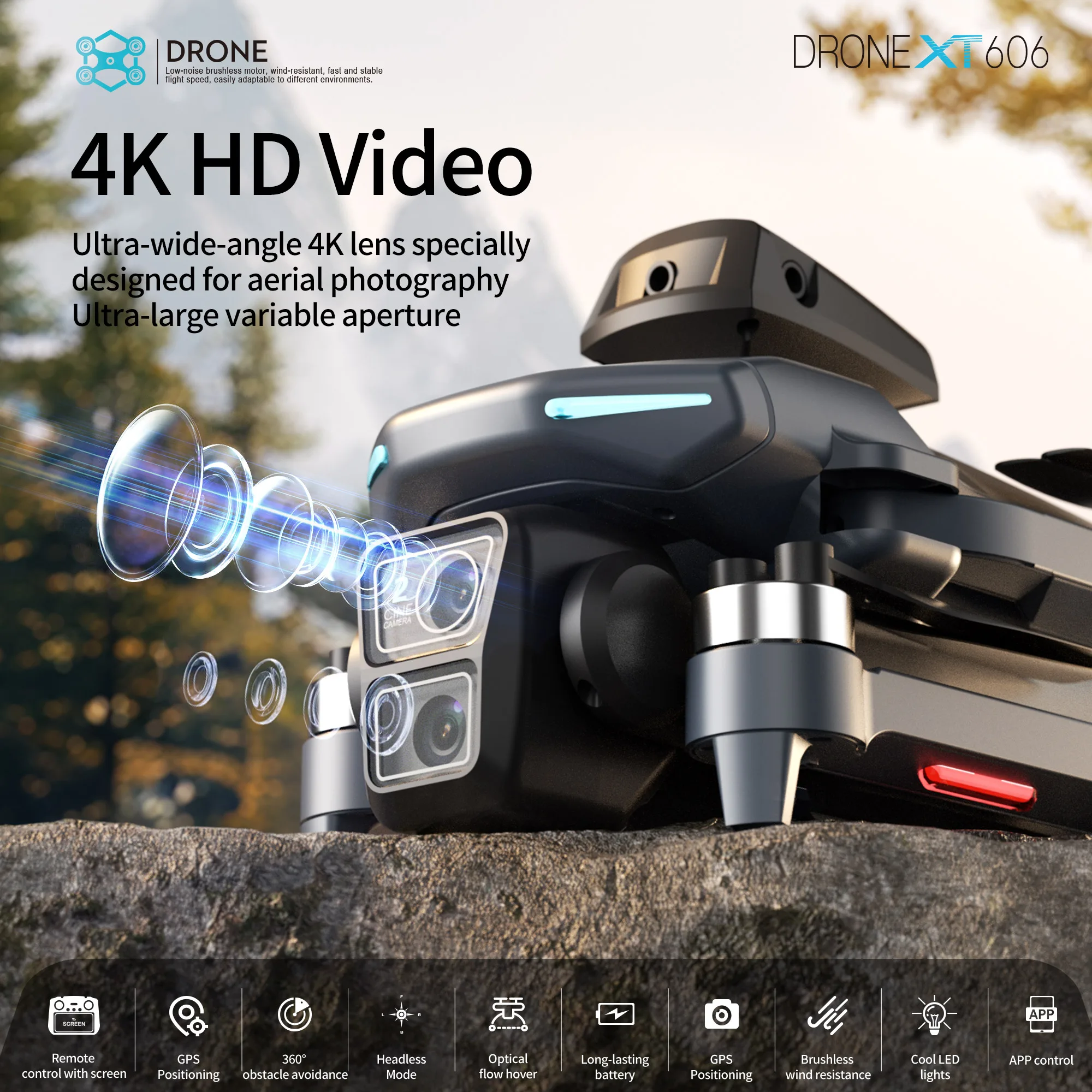 Drone GPS Lenovo XT606 MAX 4K  - Drone Surveying avis et prix