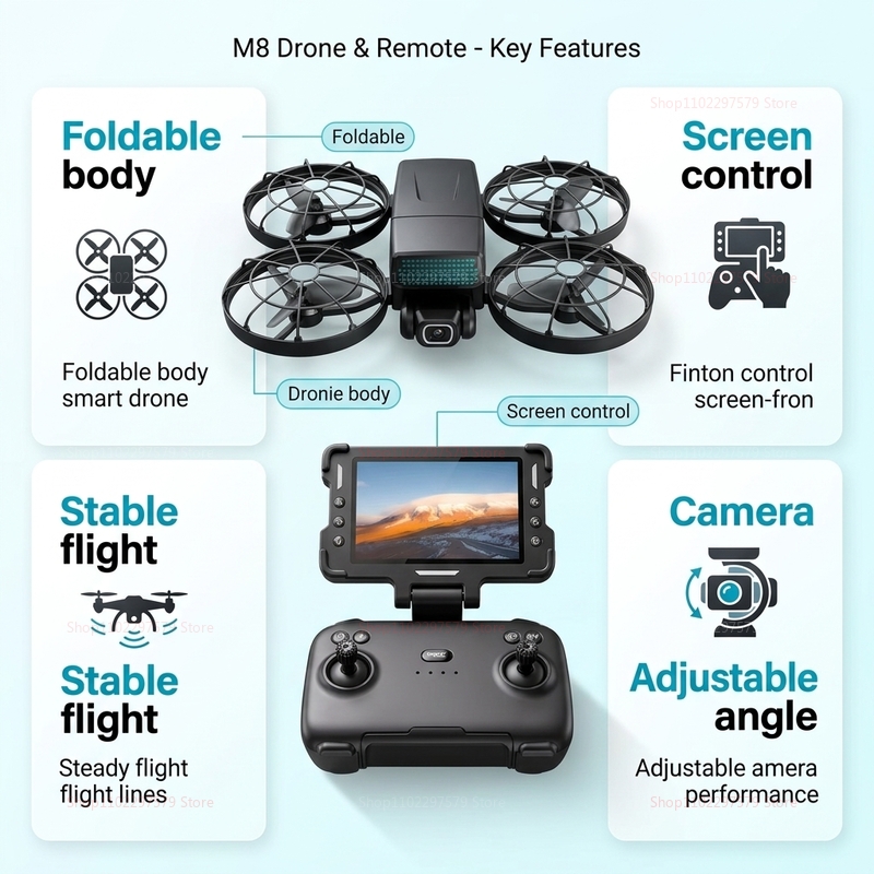 Nouveaux drones M8 GPS 8K Prof - Drone Mapping avis et prix